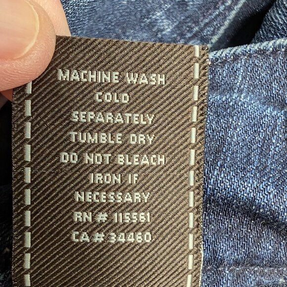 7 For All Mankind Stylish Blue Flared Jeans (u6010418S-418S) Size 29 - Picture 14 of 14